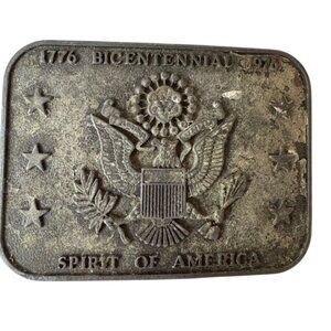 Vintage 1776-1976 Bicentennial Spirit Of America Belt Buckle